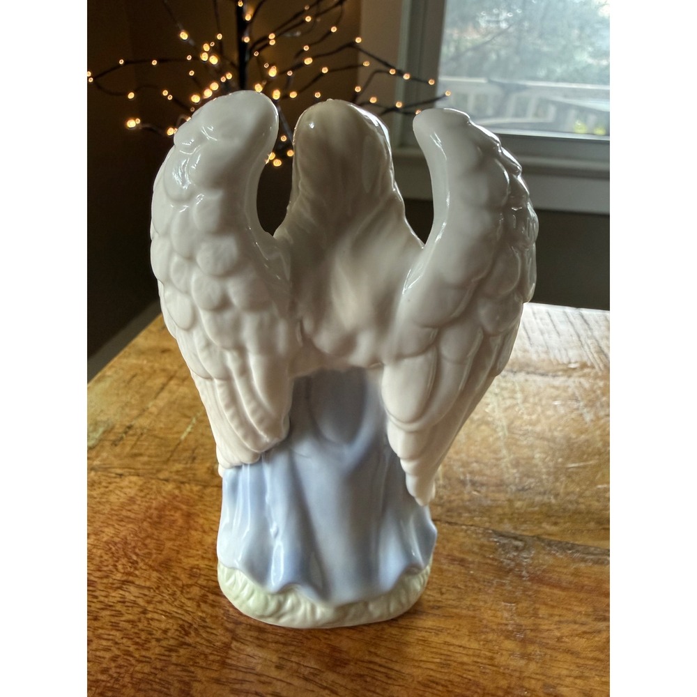 Guardian Angel Figurine Blue Excellent Vintage‎ Porcelain - Picture 3 of 6
